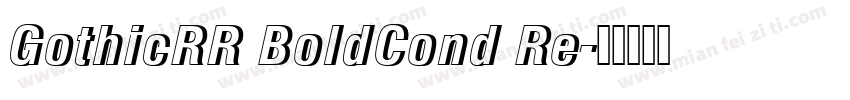 GothicRR BoldCond Re字体转换